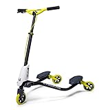 Yvolution Y Fliker Pro Drifting Scooter Foldable Swing Wiggle Scooter for Boys and Girls Age 6+ Years Old