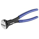 WORKPRO 8 Inch Nail Puller, End Cutting Pliers - Black Finish Chrome Vanadium Steel, High Leverage End Cutting Nipper, Carpenters Pincers, End Snips for Pulling Nails or Cutting Wires