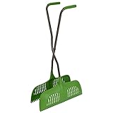 AMES Leaf Grabber Rake with Long Handle & Cushioned Grip for Leaves, Lawn Clippings, Twigs, Yard Waste