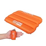 FLEXTAILGEAR Zero Seat for Camping, Ultralight Inflatable Travel Cushion, Portable Seat Cushion with Carrying Bag for Outdoor Backpacking, Lookout, Camping and Hiking(Orange)