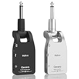 Getaria Upgrade 2.4GHZ Wireless Guitar System Built-in Rechargeable Lithium Battery Wireless Guitar Transmitter Receiver for Electric Guitar Bass