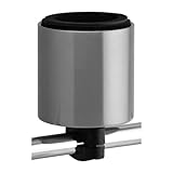 Kroozie XL- Stainless Steel Bike Cup Holder - Handlebar Cup Holder for Bike, Scooter, Electric Bike, Bicycle, Wheelchair, Walker, Boat, Treadmill and More …
