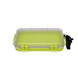 geckobrands Waterproof Dry Box Storage Case, Medium, Neon Green - Watertight & Airtight Dry Box for Phone, Wallet