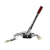 NICCOO Come Along Winch, 4-Ton (8,800 Lbs) Pulling Capacity, 9.8Ft, 3 Hook, Heavy Duty Power Cable Come Along Tool with Dual Gears, Hand Winch Cable, Automotive Hoist Winch Puller, Recovery Gear
