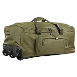 Miramrax Travel Duffle Bag With Wheels Extra Large Rolling Duffel Bags for Tactical Military Deployment Camping Weekender Traveling Luggage Roller Wheeled Bag Trolley Bag for Sports Outdoor