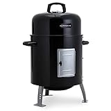 Westinghouse Bullet Smoker - Portable 16-Inch Char Broil Steel Smoker - Features a Black Powder Coated Lid with Porcelain Cooking Grid - Perfect for Outdoors