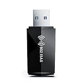 USB WiFi Adapter for PC Desktop - WiFi 6 AX1800Mbps 5GHz 2.4GHz USB 3.0 WiFi Adapter Wireless Network Adapter for Desktop Computer Laptop with High Gain WiFi Antenna Supports Win11/10