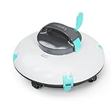 (2024 Upgrade)Cordless Robotic Pool Cleaner - 70Mins Pool Vacuum For Above Ground Pool,15KPa Powerful Suction,Water Sensor,Self-Parking,Pool Cleaner Robot For Flat Bottom Pools Up To 38Ft,Bright Green