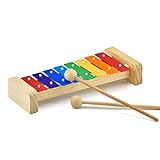 MUSICUBE Xylophone for Kids Wooden Xylophone with Mallets Orff Music Instrument for Educational Preschool Learning Baby Percussion Kit Professional Tuning Gift Choice for Children