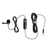 BOYA BY-M1 3.5mm Electret Condenser Microphone with 1/4' adapter for Smartphones iPhone DSLR Cameras PC