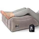 BLABOK Wedge Pillow for Sleeping - Inflatable Leg Elevation Pillow for Swelling,Circulation,Leg & Back Pain Relief,Leg Support Polyvinyl Chloride Pillow for After Aurgery,Hip,Foot,Ankle Recovery