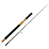 Fiblink Saltwater Jigging Spinning Rod 1-Piece Heavy Jig Fishing Rod (30-50lb/50-80lb/80-120lb, 5-Feet 6-Inch) (2-Piece 5'6' 30-50lbs)