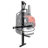 SDSNTE Heavy-Duty Steel Universal Leaf Backpack Blower Rack with Adjustable Holding Base Fit 22' to 26' Blowers for Landscaping Trailer Truck, Black, Pack of 1