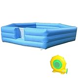 20 ft Gaga Ball Pit Portable Gagaball Court Inflatable Boxing Ring with air Blower and Easy to Set up,Inflates Under 2 Minutes, Outdoor Playground Big and Foldable Ball Pits for Party Indoor Activity