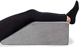 Leg Elevation Pillow - Full Memory Foam Top, High-Density Leg Rest Elevating Foam Wedge - Relieves and Recovers Foot and Ankle Injury, Leg Pain, Hip, Knee Pain, Improves Blood Circulation