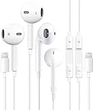 2 Pack-Apple Earbuds/iPhone Headphones/Wired Earphones/Lightning Headsets[Apple MFi Certified](Built-in Microphone & Volume Control) Compatible with iPhone 14/13/12/11/XS/X/8/7 Support All iOS System