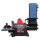 BUCKTOOL Professional Bench Belt Sander for Metal 4 in. x 36 in. Belt and 8 in. Disc Sander with 1HP Direct-drive Motor, BD4802