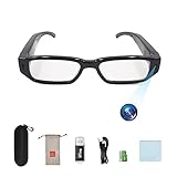Rawtop Camera Glasses HD1080P Portable Wearable Glasses Sport Cycling Driving Fishing Traveling Great Gift for Family and Friends Can be Used Indoors and outdoorsBuilt-in 64g Memory Card
