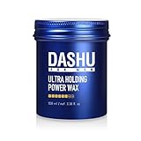 DASHU Premium Ultra Holding Power Wax 3.5oz – Extra Strong Hold Without Shine, Easy to Wash, Styling Hair Wax, Mens Hair Styling Products,