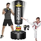 Feikuqi FEIKUQI Freestanding Punching Bag 70''-205lbs Heavy Boxing Bag with Stand for Adult Youth Kids - Men Women Stand Kickboxing Bag for Home Office Gym (no Gloves)