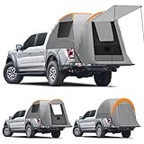 Qualencey Portable Pickup Truck Tent, Waterproof PU5000mm Oxford for 5.5-6.5 FT Truck Bed for Camping Travel Outdoor Activities