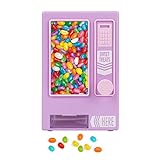 YOBRO Candy Dispenser, Cute Vending Machine for Desktop, Manual Candy Machine, Dispense Mini Candies, Birthday&Christmas Gift for Girls, Gift for Friends Girlfriends, Purple