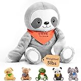 Lilly's Love Stevie The Sloth Large 5lb Weighted Stuffed Animal | Sensory Soft Plushie Comfort Companion for Kids and Adults | Machine Washable w/Removable Inner | Makes a Great Gift for Any Occasion
