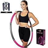 BetterSense Hoola Hoop for Adults - 8 Section Detachable Hoola Hoops, 2lb Weighted Hoola Hoop for Exercise - Portable Smooth & Soft Padding Weighted Hula Hoop