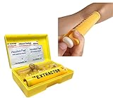 Finever Insect Bug Bee Sting Snake Bite Venom Extractor Suction Kit Tool Sting Pump First Aid Safety Fast Emergency for Hiking Backpacking Camping (Yellow Color)