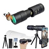 300x40 Monocular Telescope for Adults High Powered Zoom, Compact Monocular Telescope for Smartphone, Mini Pocket Handheld Monocular with Flexible Tripod for Hunting, Star gazing, Bird Watching, Travel