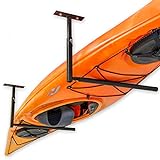 StoreYourBoard Single Kayak Ceiling Rack, Adjustable Storage Mount, Overhead Garage System