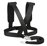 CSTHEN Sled Harness Tire Pulling Harness Pull Strap for Sled Training Fitness Resistance Weight Training Speed Harness Football Workout Equipment