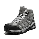 NORTIV 8 Women's Waterproof Hiking Boots Outdoor Trekking Camping Trail Hiking Boots SNHB211W LIGHT GREY Size 7.5