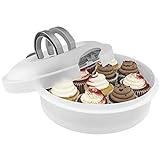 3-in-1 Plastic Cake Holder - Southern Homewares - SH-10280 Container for Cakes, Pies, Cupcakes, Muffins Dessert Carrier