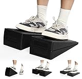 Yesland 3 Pcs Slant Board for Calf Stretching, 5 Adjustable Angles Foot Stretcher Incline Board, Non-Slip Foam Squat Wedge for Physical Therapy, Home Exercise
