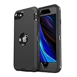 jaroco for iPhone SE Case 2022/2020,iPhone 8/7 [Shockproof] [Dropproof] [Military Grade Drop Tested] with Non-Slip Removable Heavy Duty Full Body Phone Case 4.7 Inch-Black