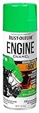 Rust-Oleum 366436 Engine Enamel Spray Paint, 11 oz, Gloss Grabber Green