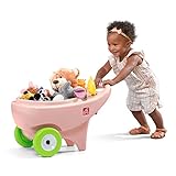 Step2 Springtime Wheelbarrow – Rose Pink – Toddler Role Play Garden Toy – Toddler Wheelbarrow – Use Indoors and Outdoors