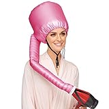 Safety Portable Hair Dryer Bonnet Attachment for Hair Styling - Deep Pink