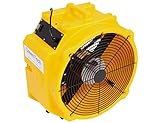 AM 4000 Portable Wind Tunnel Air Mover Circulator Equipment, 4000 CFM High-Thermal Resistant Max Performance Professional-Grade, Carpet Dryer, Floor Blower, Utility Fan, Pest Bed Bug Treatment, Yellow