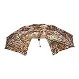 Allen Company Vanish Instant Roof Tree Stand Umbrella - Large Umbrella with Realtree Edge Camo - Durable and Portable Hunting Umbrella - Hunting Gear and Accessories - 57' W