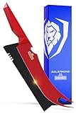 Dalstrong BBQ Pitmaster Knife - 9 inch - Shadow Black Series - Marauder Red Edition - Red Non-Stick Coating - High Carbon - 7CR17MOV-X Vacuum Treated Steel - Meat Cooking Kitchen Knife - Sheath