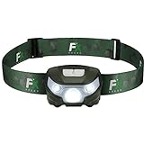 FX FFEXS Head Torch LED Headlight Super Bright Premium USB Rechargeable Headlamp with Waterproof Design - White & Red Light 5 Modes Comfortable Headtorch for Running Camping Hunting