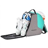 PENGDA Ski Boot Bag -Ski Boots Snowboard Boots Bag Waterproof Travel Boot Bag for Ski Helmets, Goggles, Gloves, Ski Apparel & Boot Storage(2 Separate Compartments) (Grey Green)