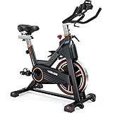 YOSUDA Magnetic Resistance Exercise Bike 350 lbs Weight Capacity - Indoor Cycling Bike Stationary with Comfortable Seat Cushion, Silent Belt Drive