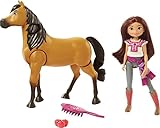 Mattel Spirit Untamed Ride Together Lucky Doll and Spirit Horse Figure, Doll 'Jumps' and 'Rides' On Walking Horse