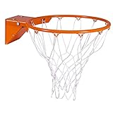 GoSports Universal Regulation 18' Steel Basketball Rim - Choose from Fixed or Breakaway - Use for Replacement or Garage Mount