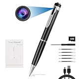 FNKTQL 32GB Hidden Camera Pen, Mini Spy Camera, Video Recorder Security Cam with USB Cable, 5 Refills for Business, Meeting, Learning, Rechargeable