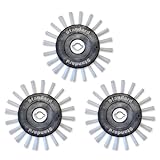 Grout Cleaning Brush Wheels for any Grout Groovy! Electric Machines | Standard Replacement Brush/Scrubber for Quick and Easy Grout Cleaning | Bathroom, Tile, & Kitchen Floor Grout Cleaner (3 Pack)