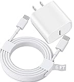 USB C Fast Charger for iPad Pro 12.9/11 in 2022/2021/2020/2018,iPad 10th,iPad Air 4th/5th 10.9',iPad Mini 6th Generation,iPad Charger Fast Charging Wall Charger Block with 6FT USB C to C Cable